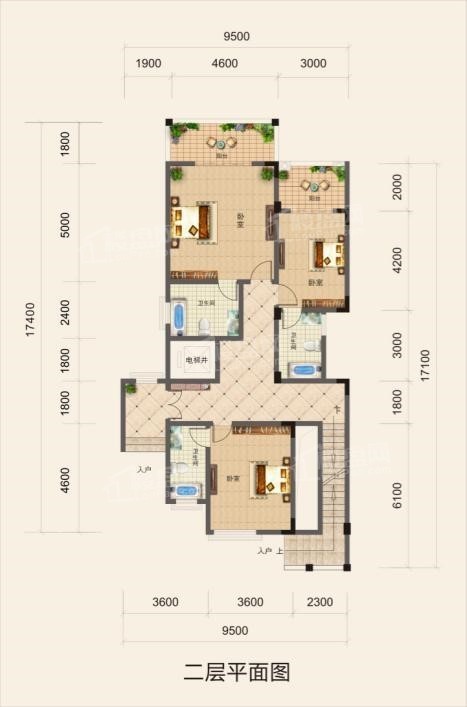 眉山兰溪江山美墅楼层平面图户型图-眉山楼盘网