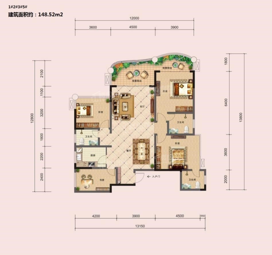 眉山兰溪江山美墅楼层平面图户型图-眉山楼盘网