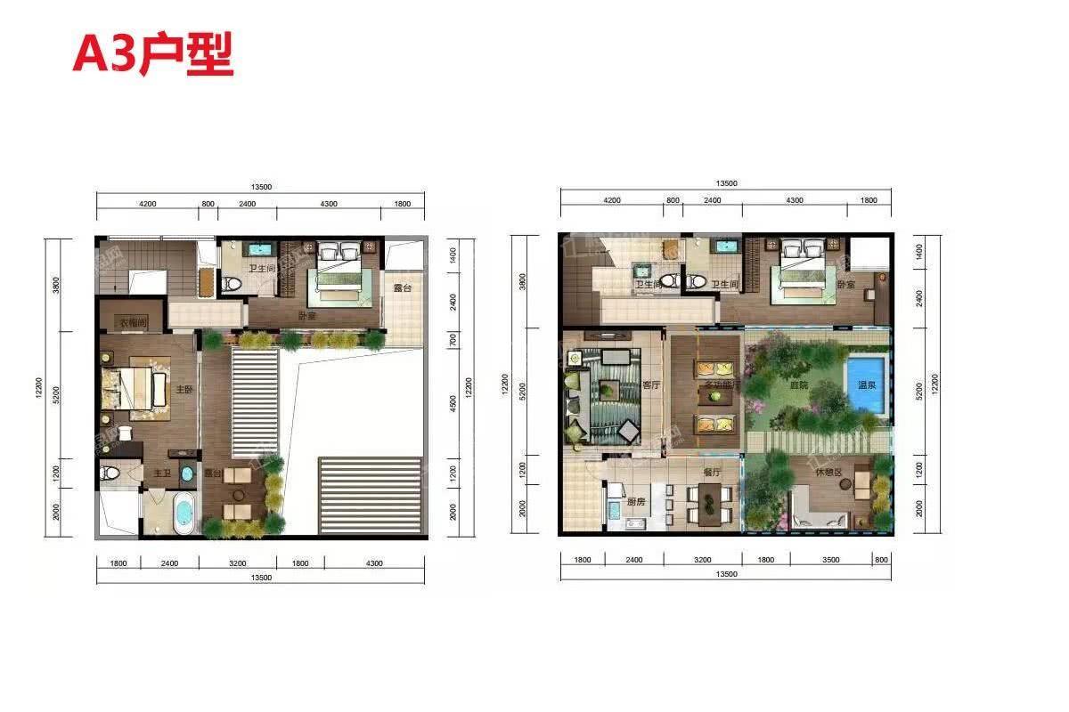 3室2厅4卫建面122㎡