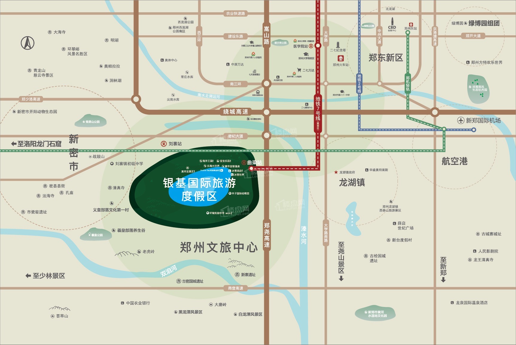 融创银基国际旅游城位置图