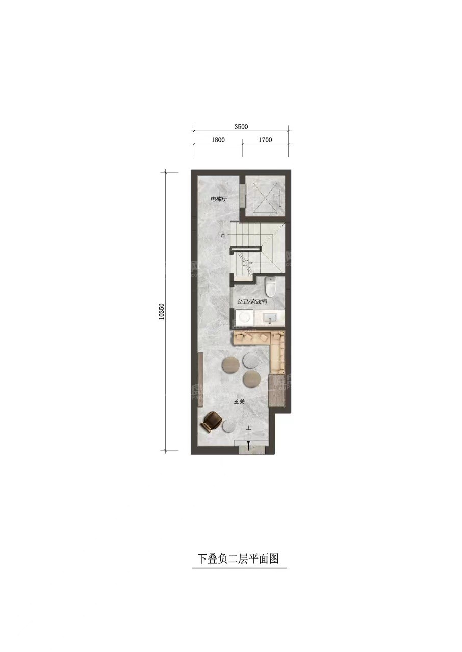 下叠256平米户型图