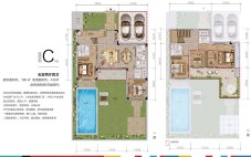 C户型 5室2厅4卫 建面180㎡