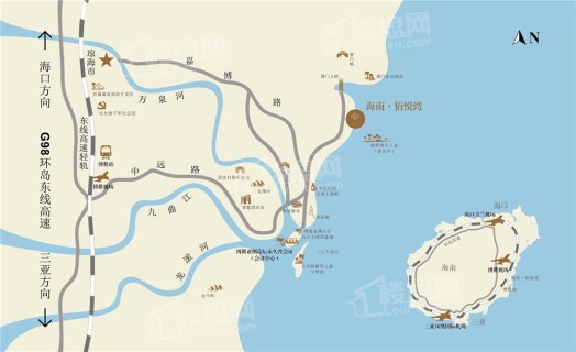 海南·佰悦湾位置图