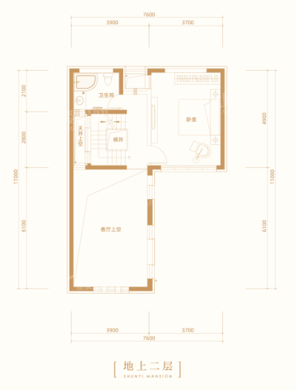 建邦顺怡府270平合院户型图