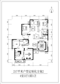 迈宇平墅户型图217㎡