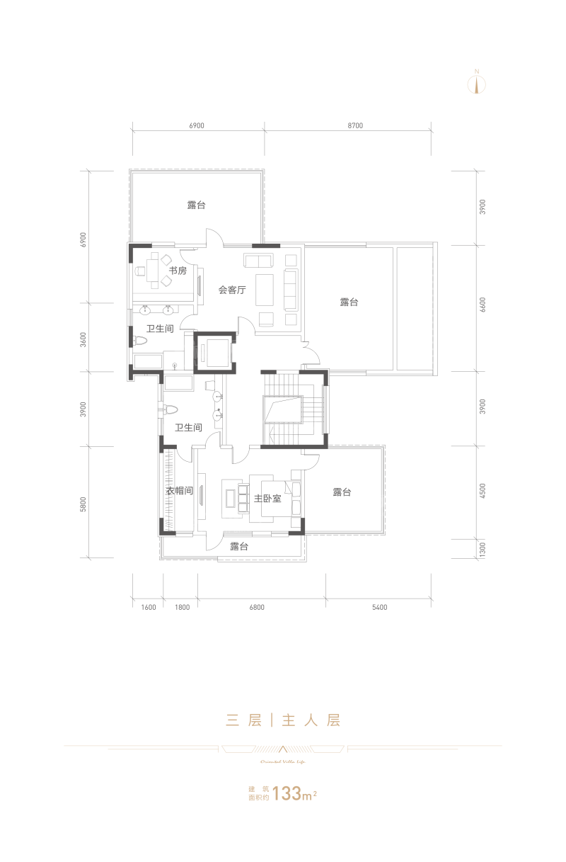 优山美地A区851㎡独栋A1户型图