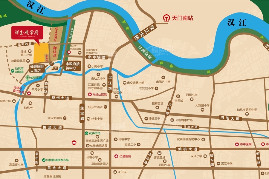 祥生观澜府位置图