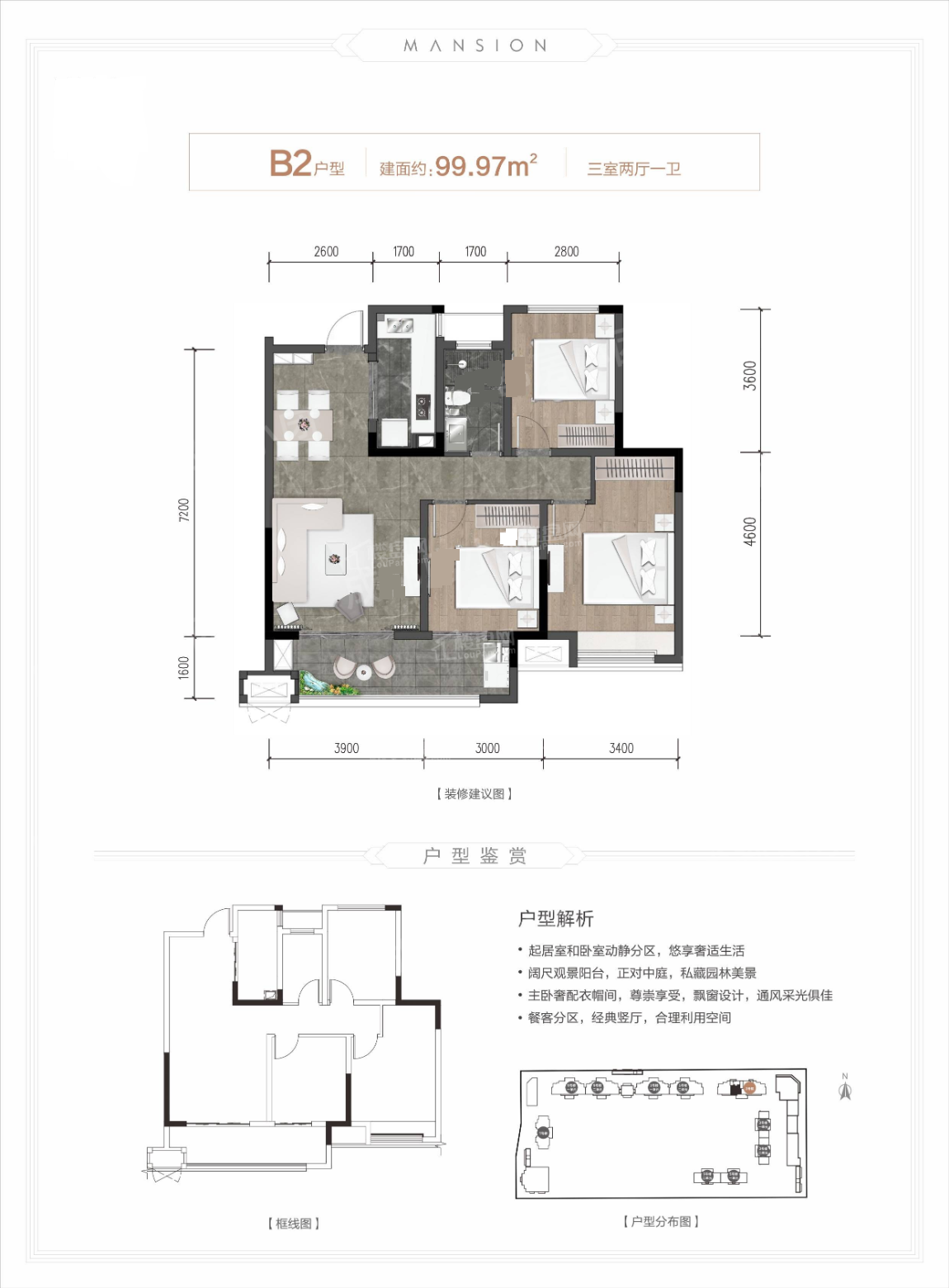 成都高投熙悦府4室2厅2卫户型图-成都楼盘网