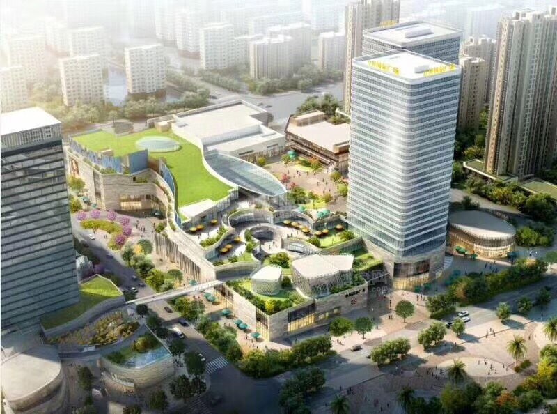 台昇国际广场购物中心高空效果图