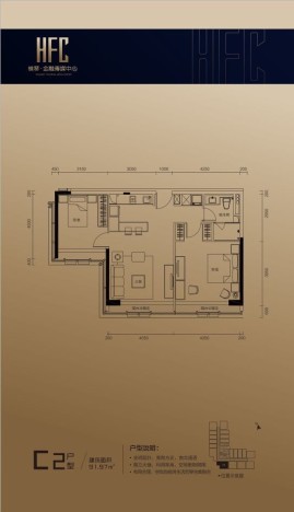 横琴传媒中心C2户型图