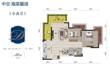 小高层D户型 2室2厅1卫1厨88㎡