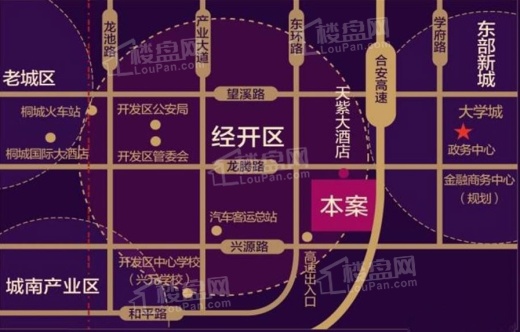 天紫·四季花城位置图