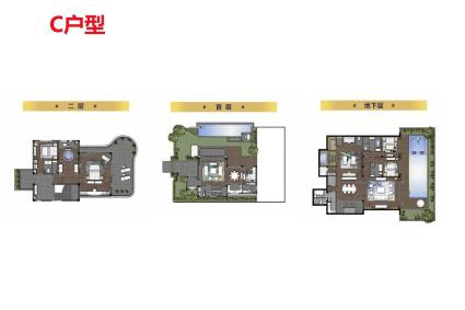 C户型6房3厅7卫1厨223.02㎡