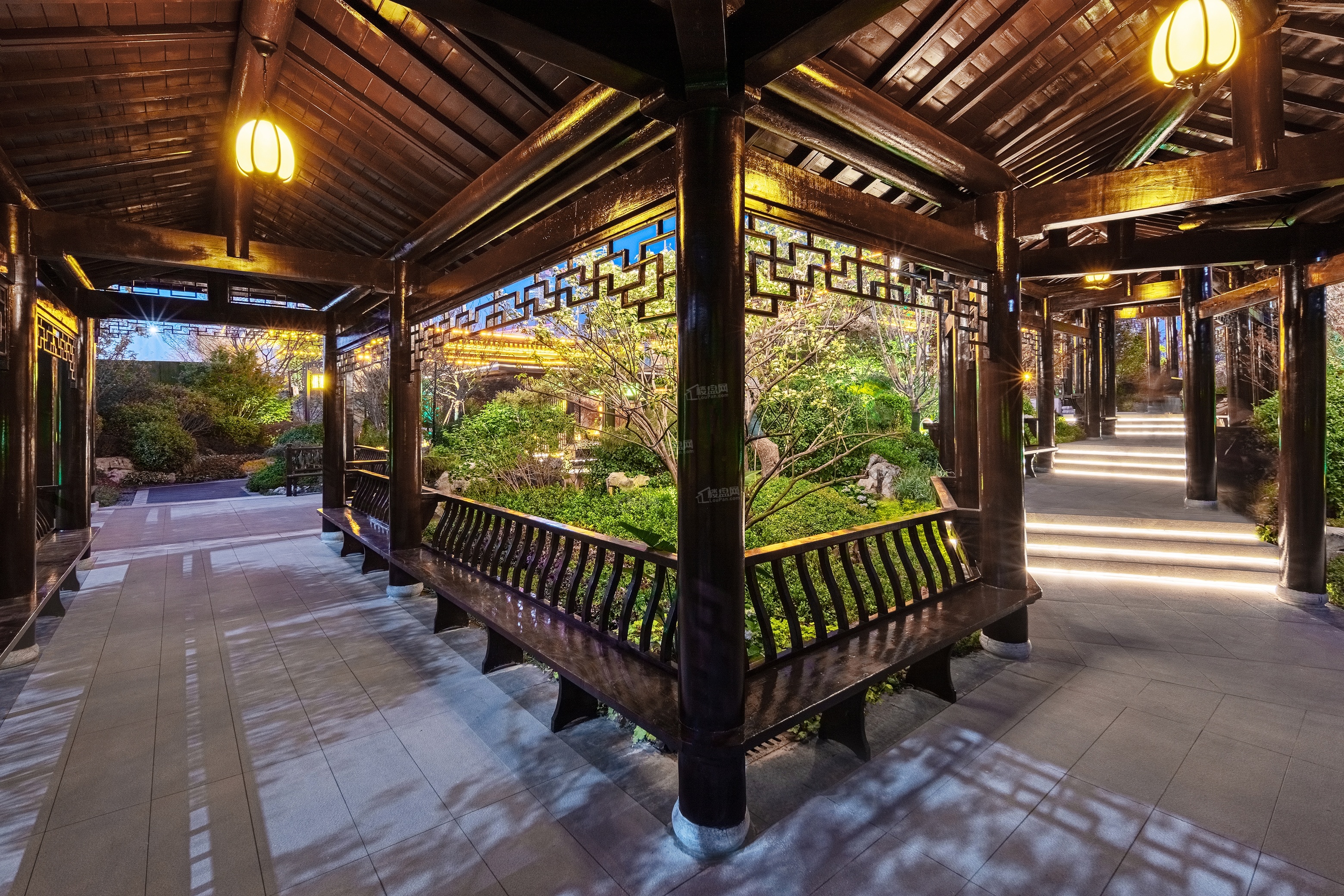 荣盛华府夜景园林