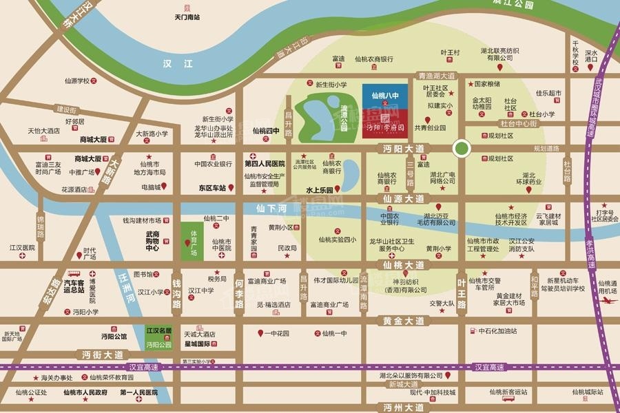 沔阳·学府园商铺位置图