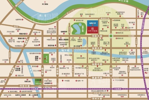 沔阳·学府园商铺位置图