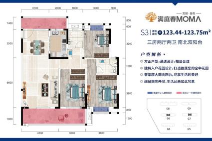 S3户型123.44-123.75㎡