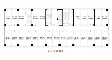 公寓楼层平面图