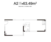 户型居室： 三室二厅   建筑面积： 63.49 平方    户型介绍：    A2户型   