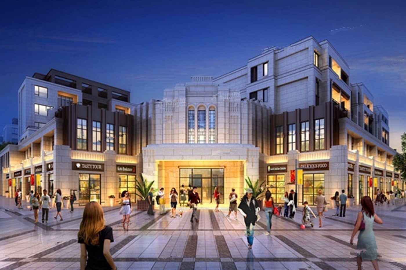 金成公元九境商业街效果图