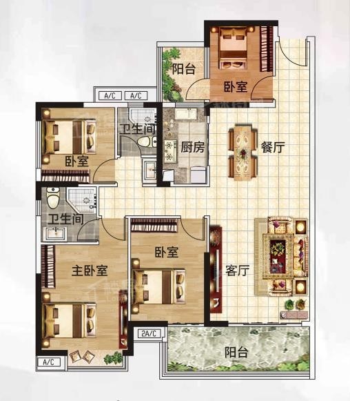 肇庆新房 端州区楼盘 > 光大锦绣山河光大锦绣山河户型图129㎡422