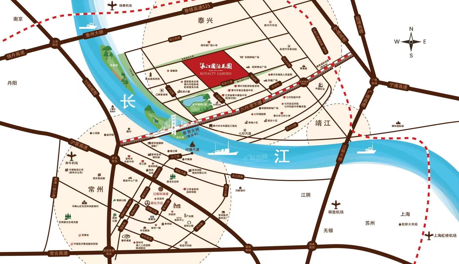长江国际花园交通区位图
