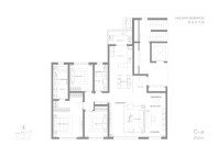 中海甲叁號院C户型南北3居150㎡