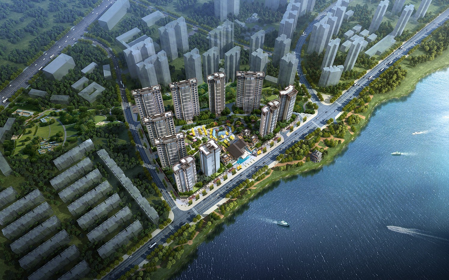 嘉信悦江府效果图