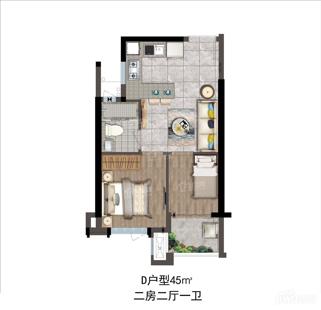建面33㎡1室1厅1卫待售查看全部户型具体售价详情请咨询置业顾问,以