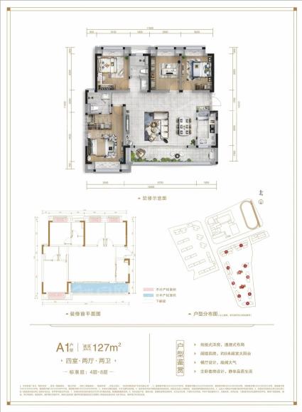 融创翰林学府127㎡4房