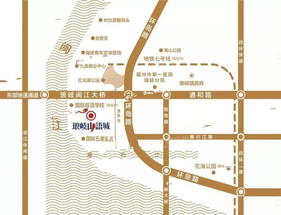 琅岐山语城位置图