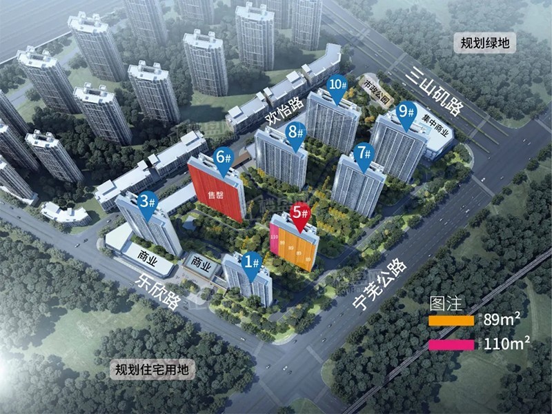 锦绣云麓俯瞰图