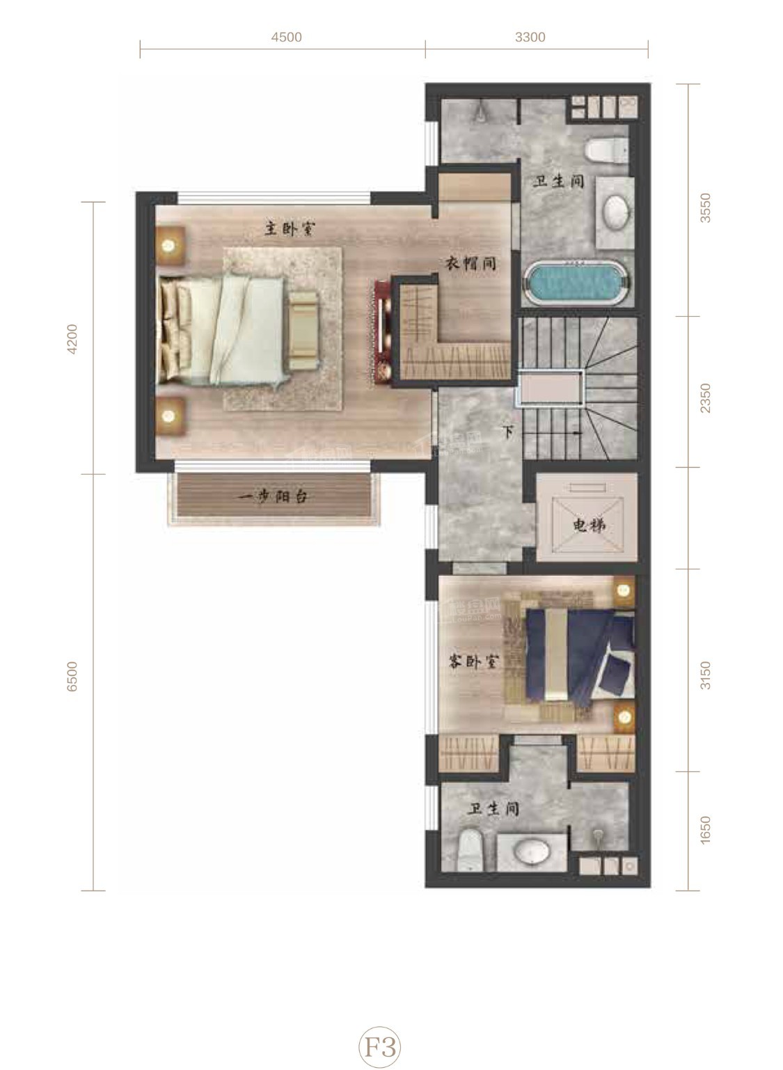 北京翡翠西湖4室1厅5卫户型图-北京楼盘网