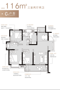 C1户型116㎡