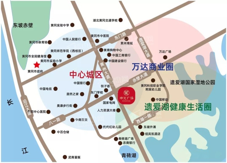 坤元广场区位图