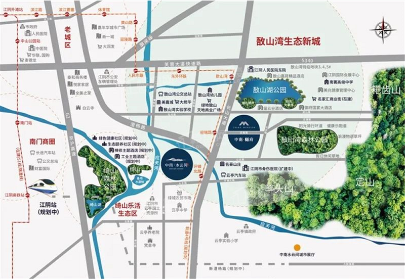 中南樾府位置图