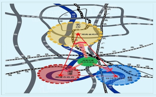 岳塘国际商贸城位置图
