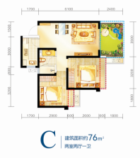 康和云树户型图5