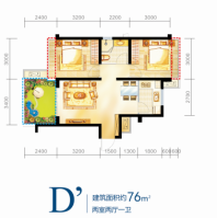 康和云树户型图6