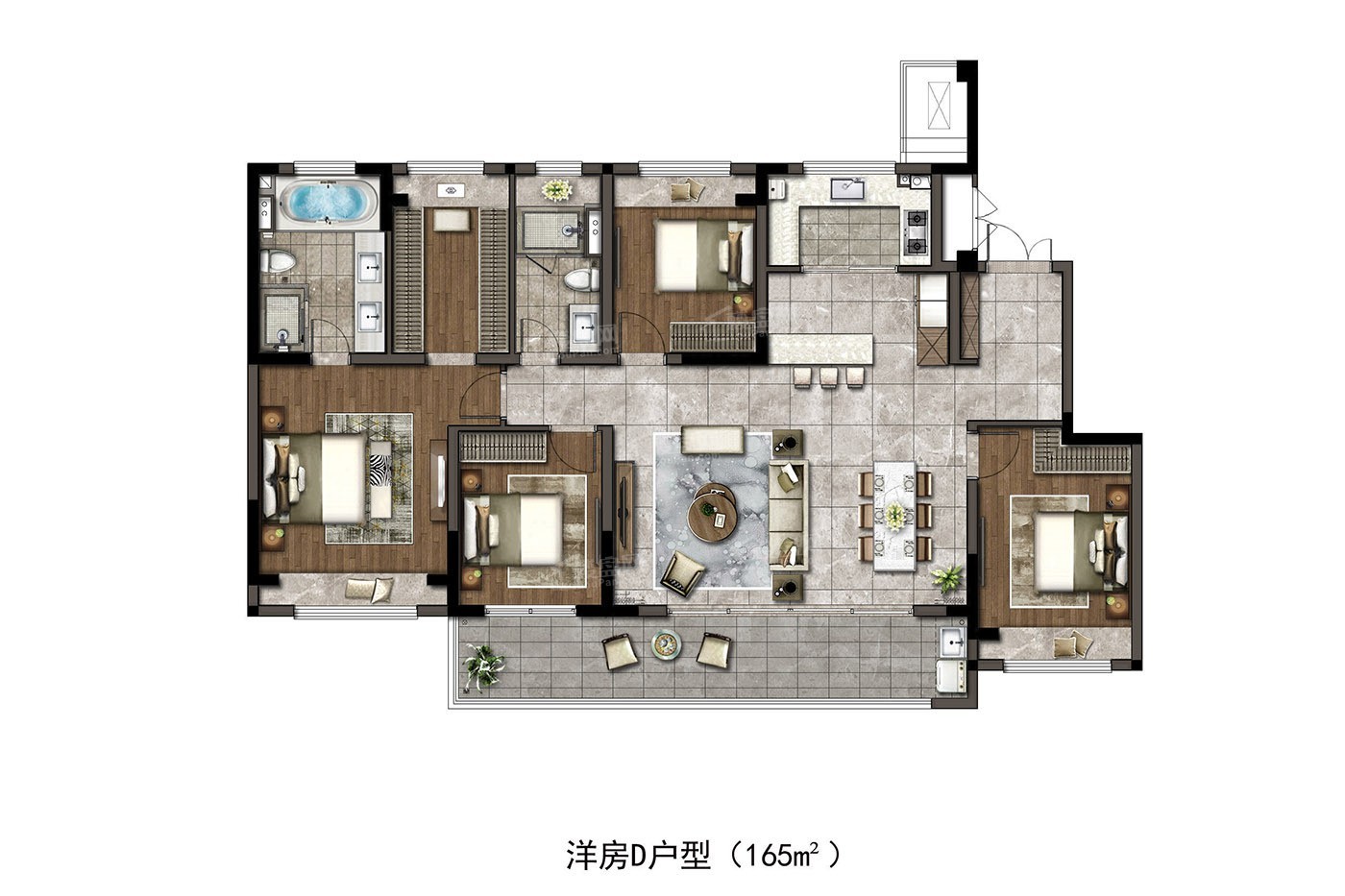 江陰華潤置地江灣城3室2廳1衛戶型圖-江陰樓盤網