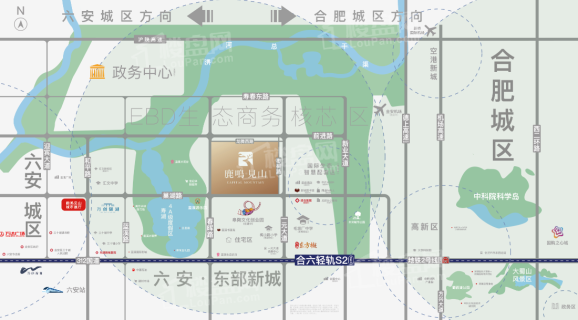 万创鹿鸣见山位置图