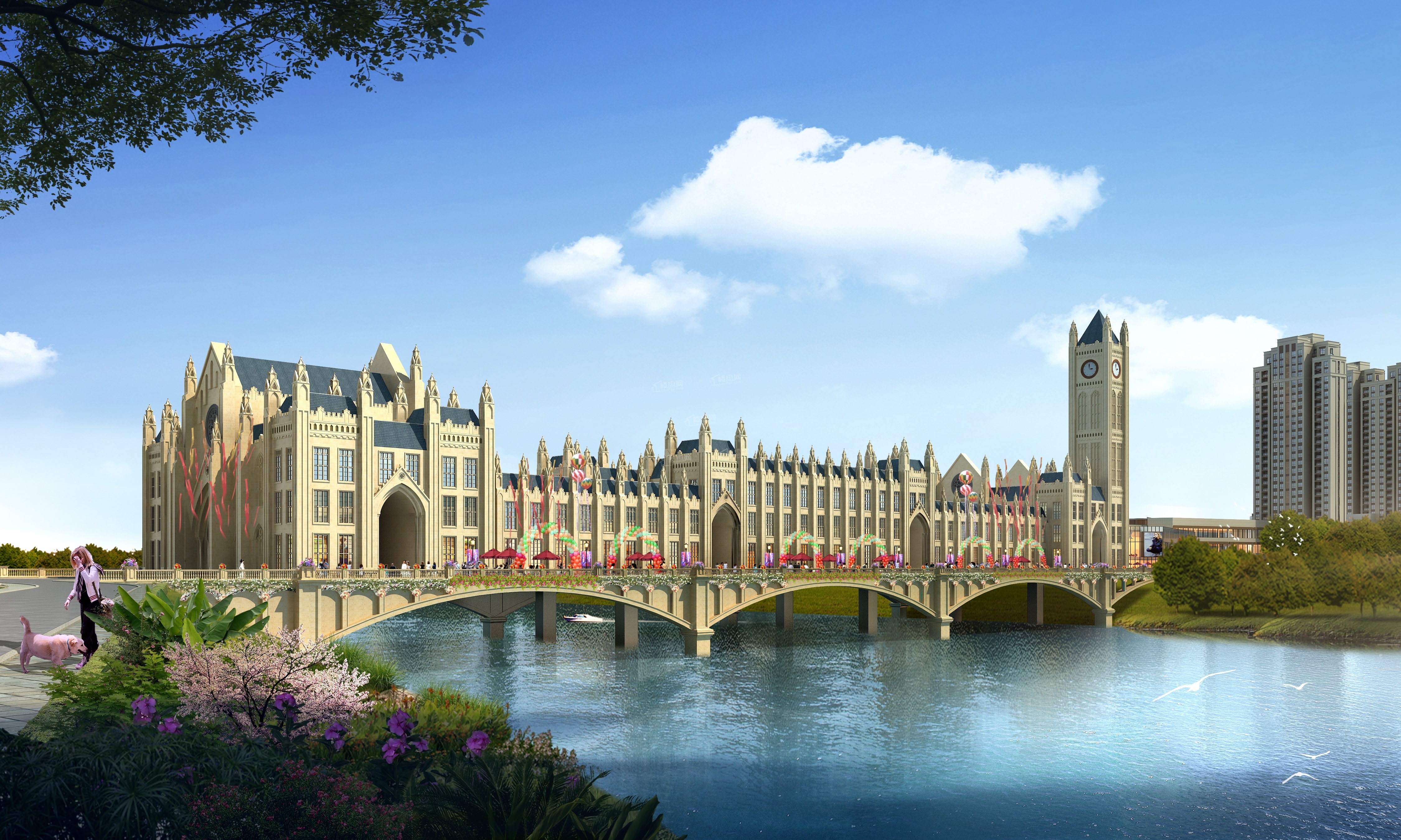 廊桥天街效果图