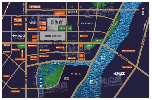 鹭湖云锦台位置图