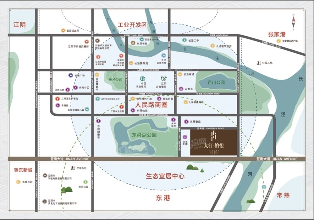 大江·檀悦位置图