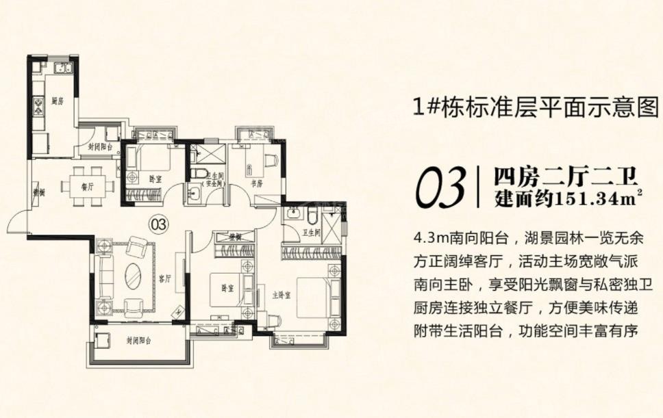 长沙长沙恒大都汇广场3室2厅2卫户型图-长沙楼盘网