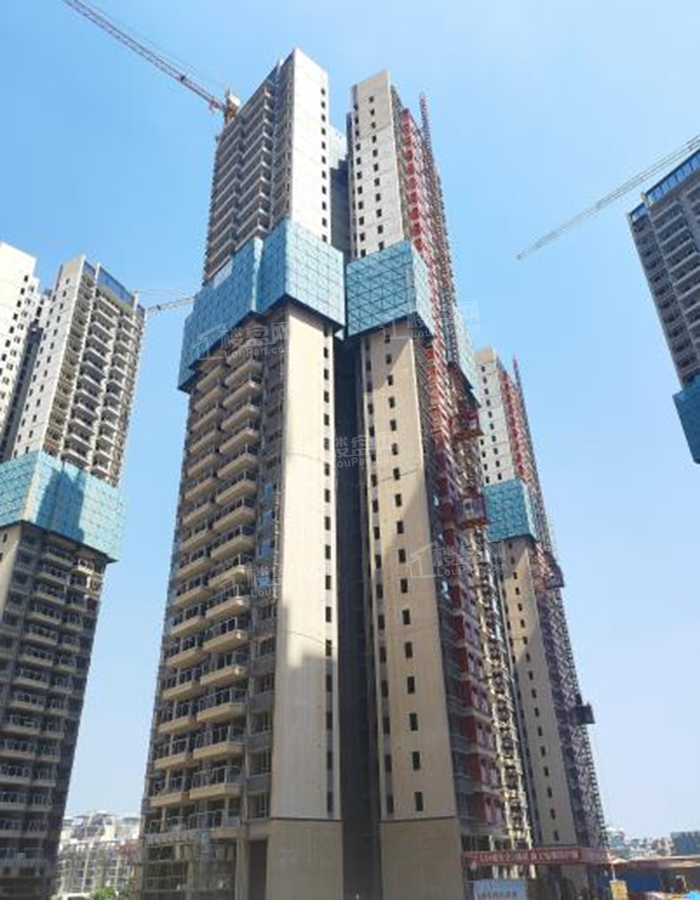 龙光玖誉城珺城15#楼主体结构全部完成（摄于2021-6）