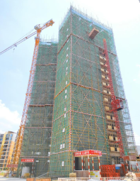 龙光玖誉城嘉城66#楼建设至19层（摄于2021-6）