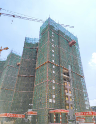 龙光玖誉城嘉城67#楼已经建设至16层（摄于2021-6）
