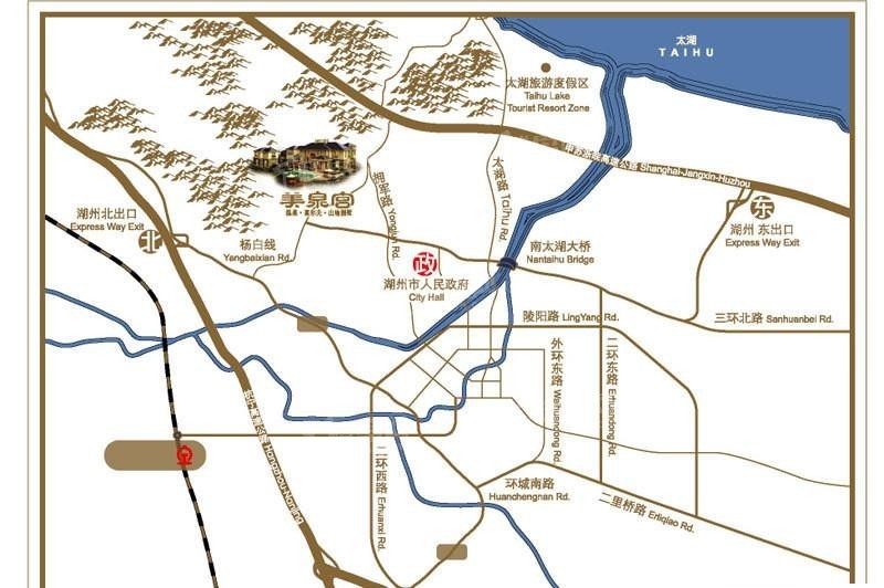 中奥美泉宫位置图