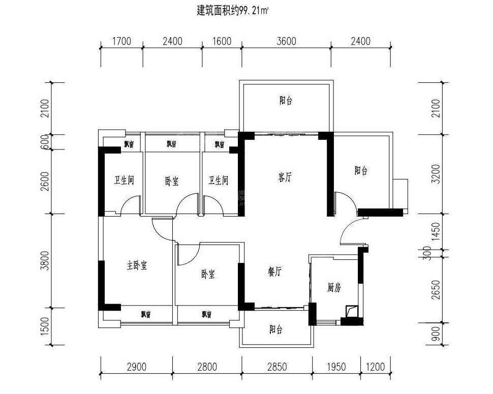 香港晶地紫园2室2厅1卫户型图-香港楼盘网